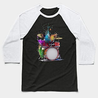 Drum Set Baseball T-Shirt